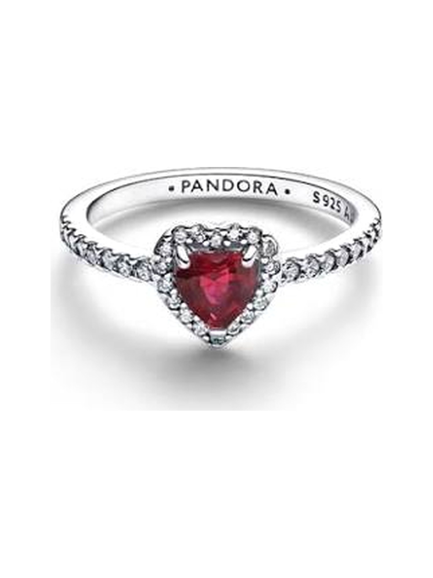 Anillo corazón rojo — talla 6