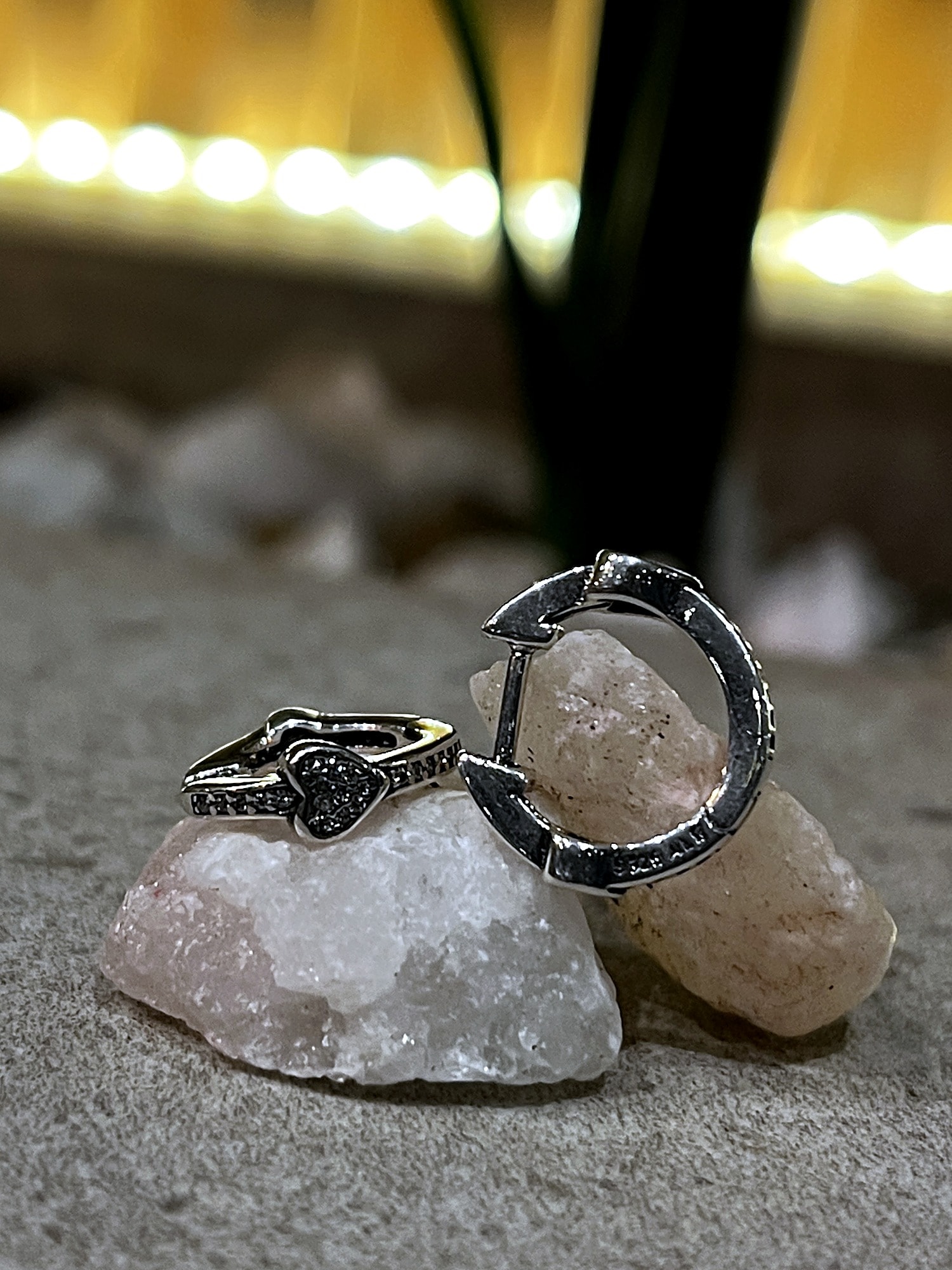 Aretes argolla corazón — foto 2