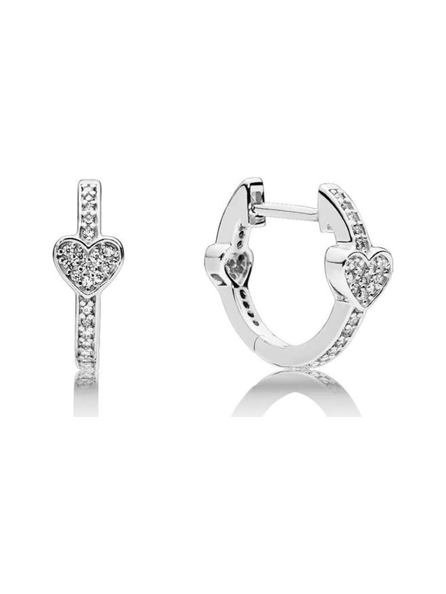 Aretes argolla corazón