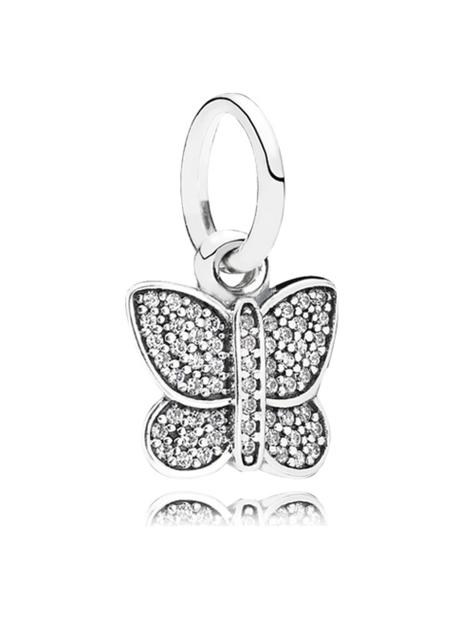 Colgante mariposa pavé
