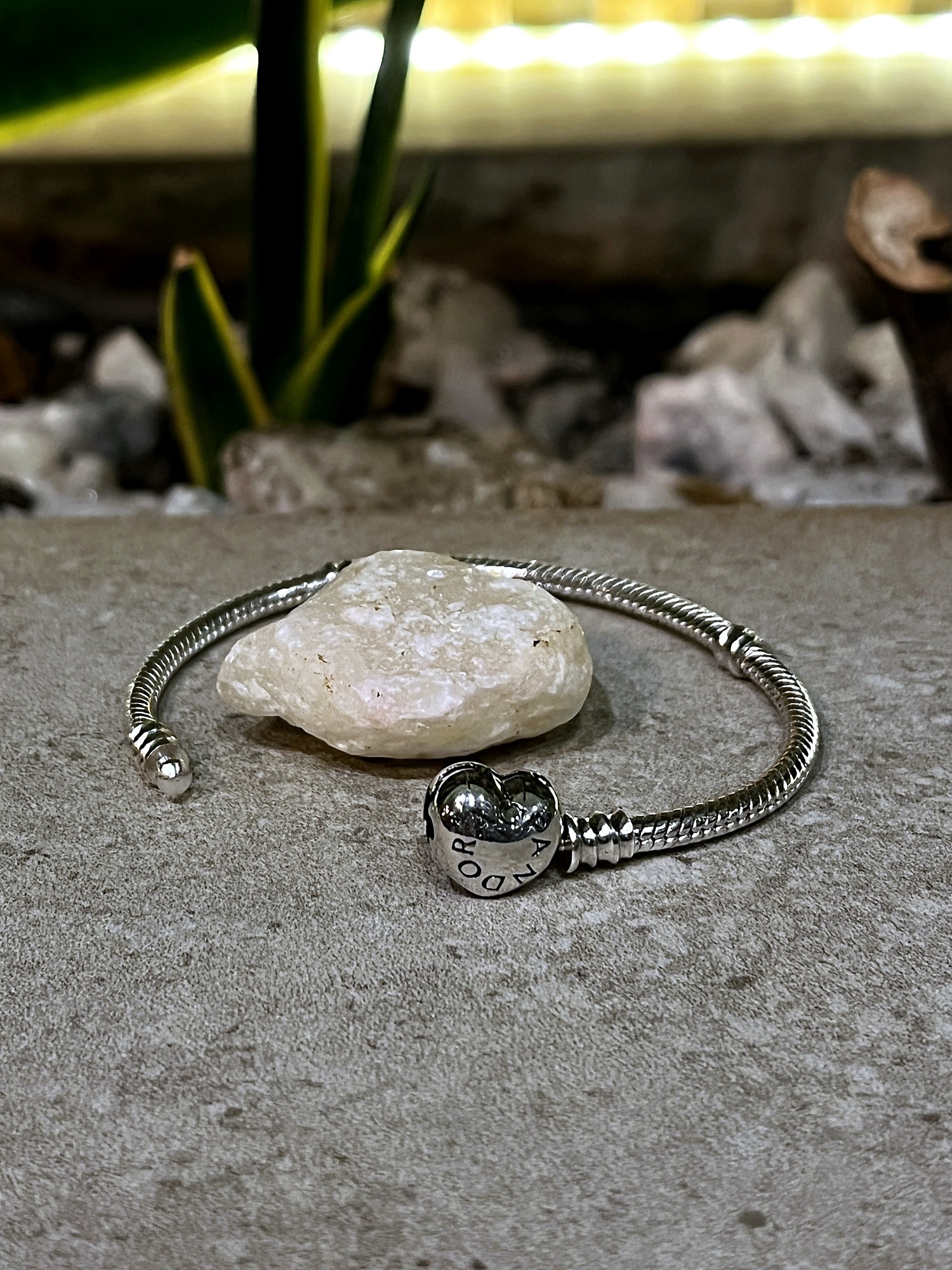 Pulsera broche corazón — 16 cm — foto 2
