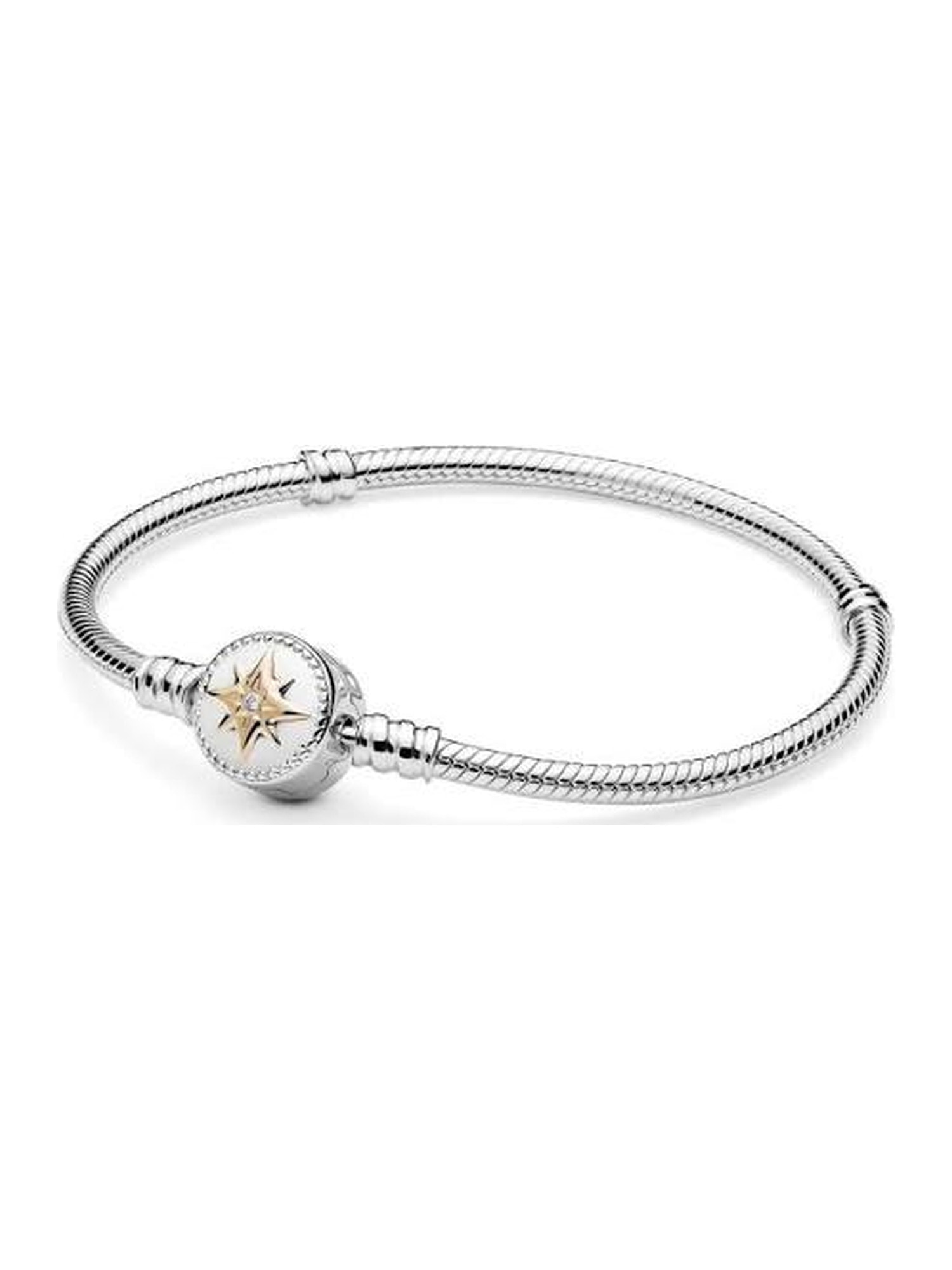 Pulsera broche estrella dorada — 16 cm
