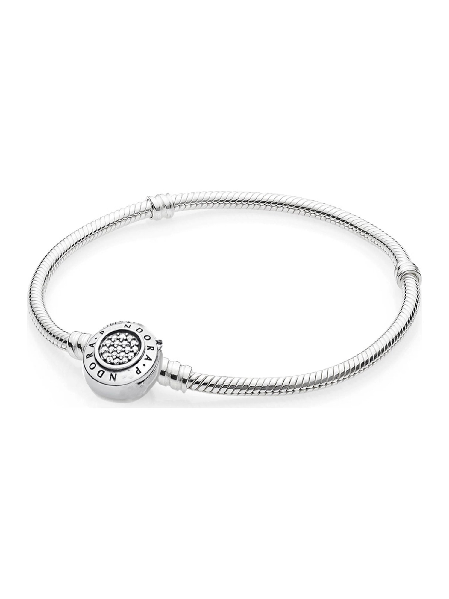 Pulsera broche logo pavé — 16 cm